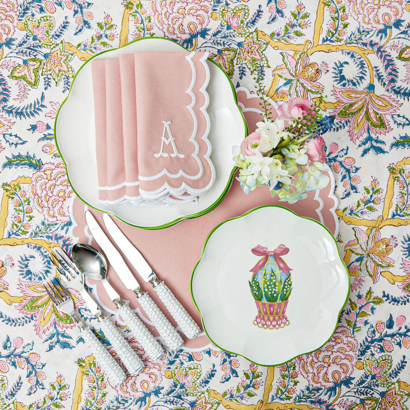 Scalloped Easter Starter Plates (Set of 4) - Mrs. Alice