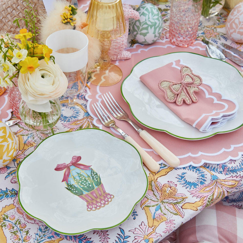 Scalloped Easter Starter Plates (Set of 4) - Mrs. Alice