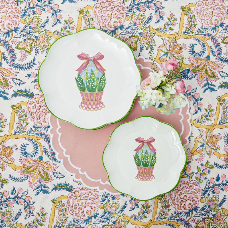 Scalloped Easter Starter Plates (Set of 4) - Mrs. Alice