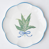 Scalloped Lily of the Valley Dinner Plate (Set of 4) - Mrs. Alice