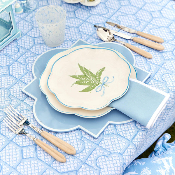 Scalloped Lily of the Valley Starter Plate - Mrs. Alice