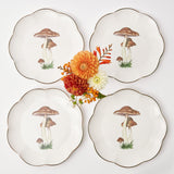 Scalloped Mushroom Dinner Plate (Set of 4) - Mrs. Alice
