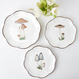 Nature-inspired decor: Scalloped Mushroom Plates.
