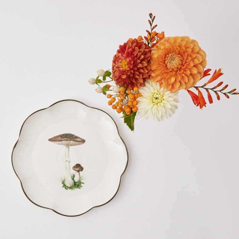 Set the stage for a memorable dining experience with the Scalloped Mushroom Starter Plate (Brown), a set of 24 that combines elegance and practicality.