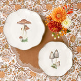 Redefine your dining aesthetics with the Scalloped Mushroom Starter Plate, now available in a set of 17.