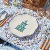 Scalloped Pagoda Dinner Plate (Set of 4) - Mrs. Alice