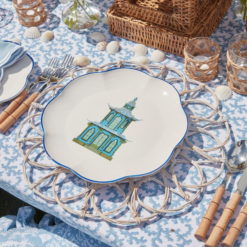 Scalloped Pagoda Dinner Plate (Set of 4) - Mrs. Alice
