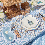 Scalloped Pagoda Starter Plate (Set of 4) - Mrs. Alice