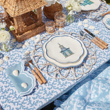 Scalloped Pagoda Starter Plate (Set of 4) - Mrs. Alice