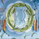 Serena Appliqué Blue Napkins (Set of 4) - Mrs. Alice