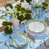 Serena Appliqué Blue Placemats (Set of 4) - Mrs. Alice