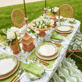 Serena Appliqué Green Placemats & Napkins (Set of 4) - Mrs. Alice