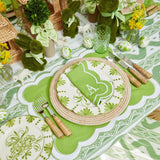 Serena Appliqué Green Placemats & Napkins (Set of 4) - Mrs. Alice