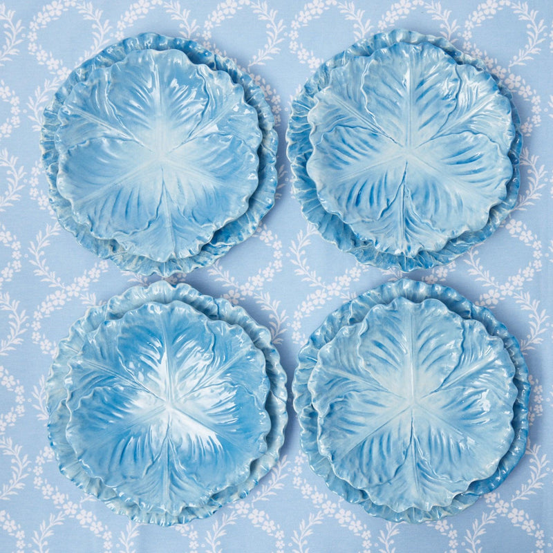 Serena Cabbage Dinner & Starter Plates (Set of 8) - Mrs. Alice