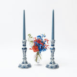 Dusty Blue Candles (Set of 8)