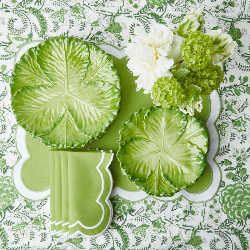 Serena Green Cabbage Dinner Plate