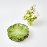 Serena Green Cabbage Starter Plate (Set of 4) - Mrs. Alice