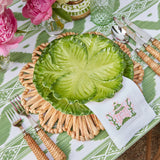 Serena Green Cabbage Starter Plate (Set of 4) - Mrs. Alice