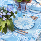 Seville Blue Gardênia Dinner Plate (set of 4) - Mrs. Alice