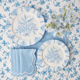 Seville Blue Gardênia Dinner Plate (set of 4) - Mrs. Alice