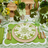 Seville Green Gardênia Dinner & Starter Plates (Set of 8) - Mrs. Alice