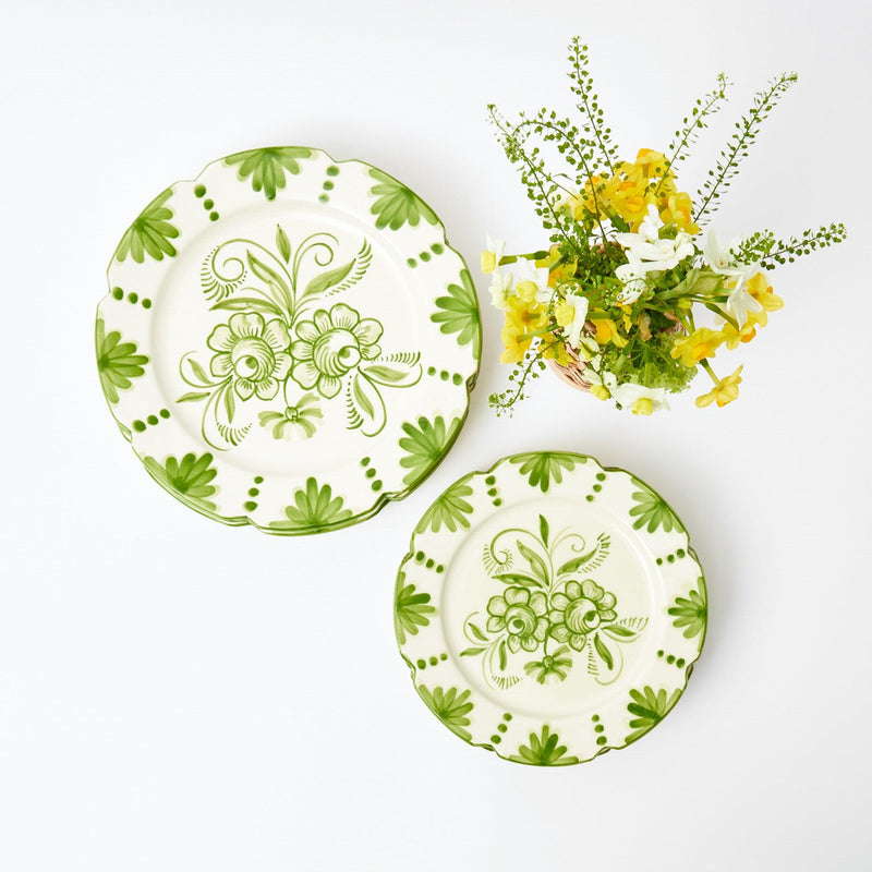 Seville Green Gardênia Starter Plates (Set of 4) - Mrs. Alice