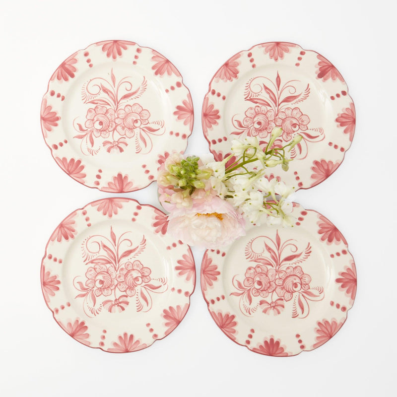 Seville Pink Gardênia Starter Plate (set of 4) - Mrs. Alice