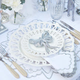 Silver Glitter Ornamental Bows (Set of 4) - Mrs. Alice