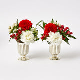 Elevate your decor with the Small Mercury Fluted Vase Pair, perfect for adding a touch of timeless elegance to your space.