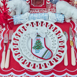 Small Needlepoint Christmas Tree Stocking - Mrs. Alice