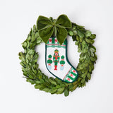 Small Needlepoint Nutcracker Stocking - Mrs. Alice