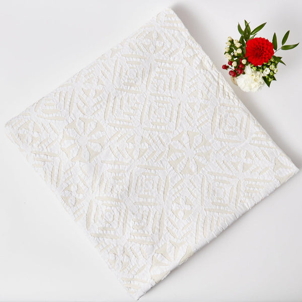 Snowflake Applique Tablecloth - Mrs. Alice