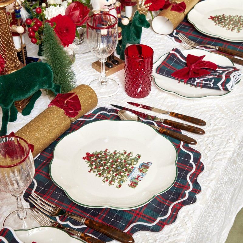 Elevate your dining experience with our Snowflake Applique Tablecloth - a beautiful expression of holiday cheer.