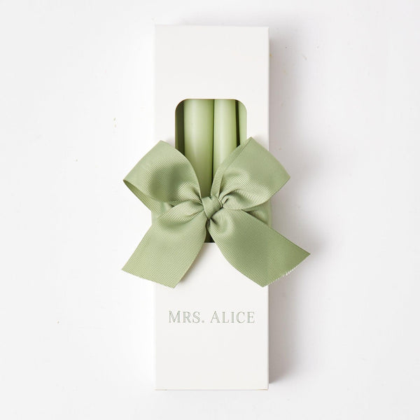 Spring Green Candles (Set of 8) - Mrs. Alice
