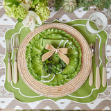 Sylvie Apple Green Embroidered Napkins (Set of 4) - Mrs. Alice