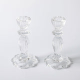 Tall Lace Edge Candle Holders (Pair) - Mrs. Alice