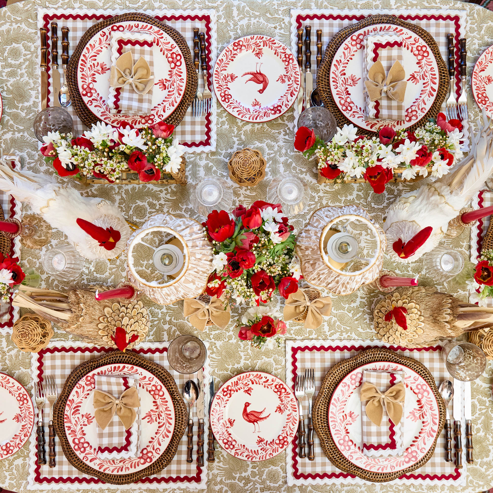 Oat Velvet Napkin Bows (Set of 4)