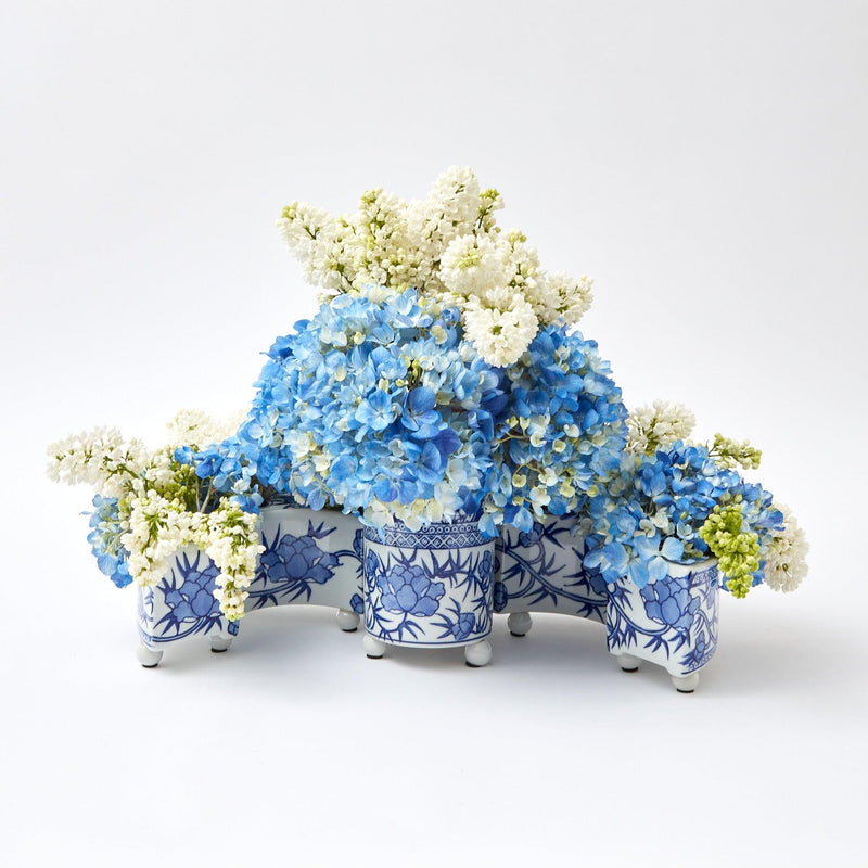 Three Piece Chinoiserie Vase - Mrs. Alice