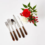 Add a touch of exotic charm to your dining occasions with the Tortoiseshell Cutlery Set, perfect for creating a coordinated and inviting atmosphere at your table.
