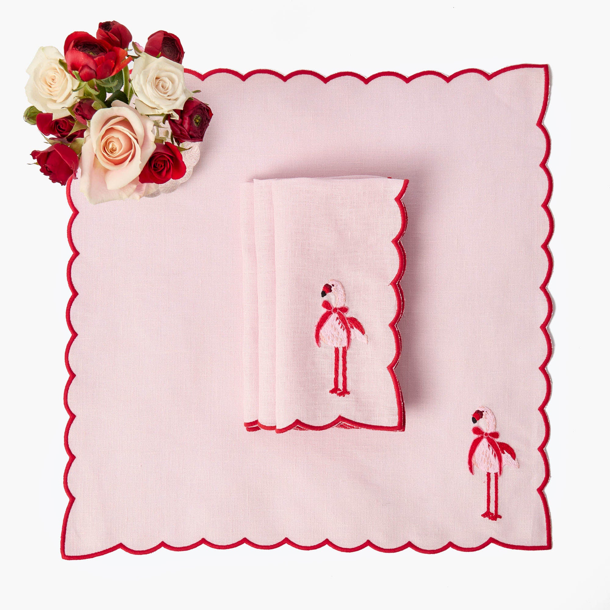 Faye Pink Flamingo Napkins (Set of 4)