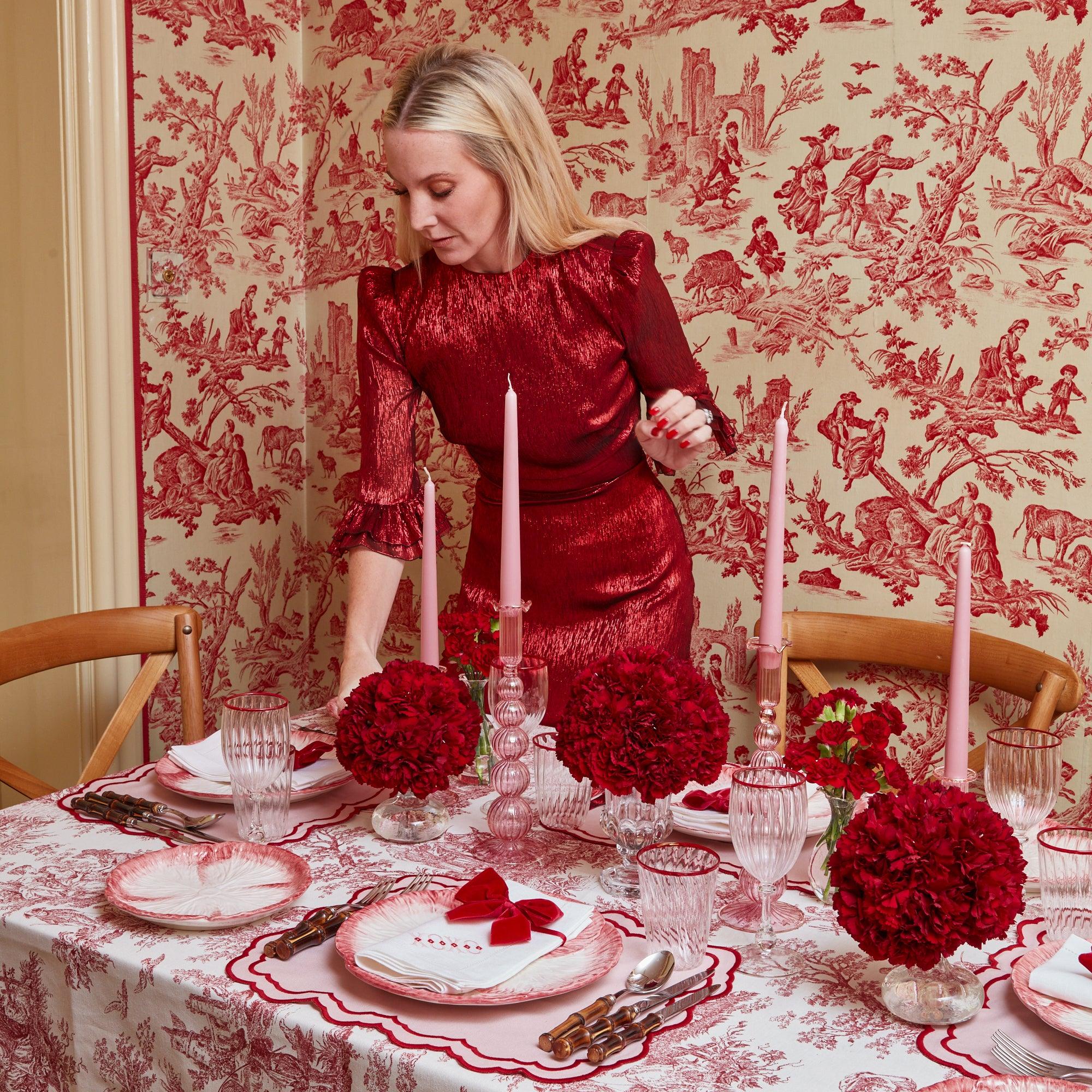 Valérie Pink Placemats (Set of 4) Mrs. Alice