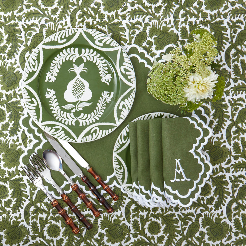 Olive Pheasant Tablecloth