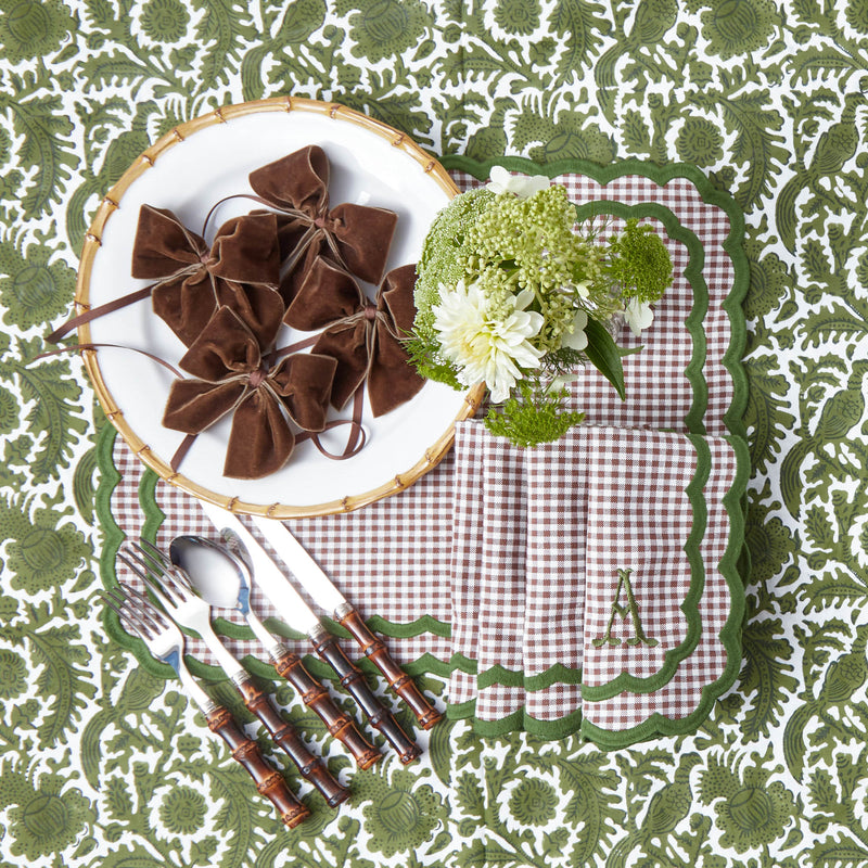 Chocolate Brown Napkin Bows (Set of 4)