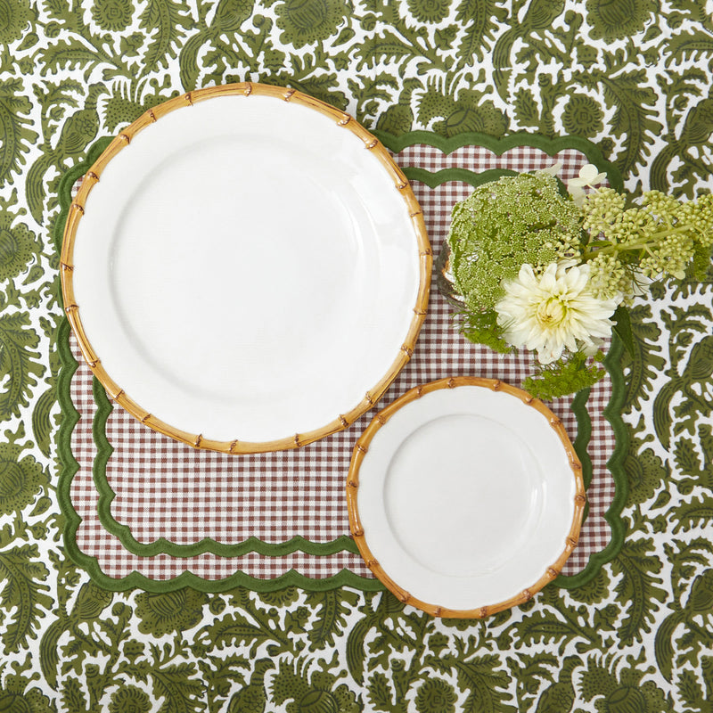 Stylish Nancy Bamboo Dinner Plates for eco-friendly meals.