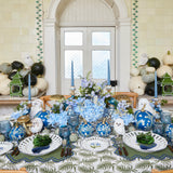 Elevate decor with the charming Blue Chinoiserie Pumpkin Pair.