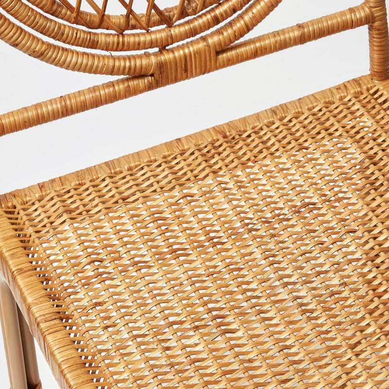 Vivienne Rattan Chair with Cushion - Mrs. Alice