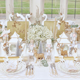 White & Gold Pagoda Lantern - Mrs. Alice