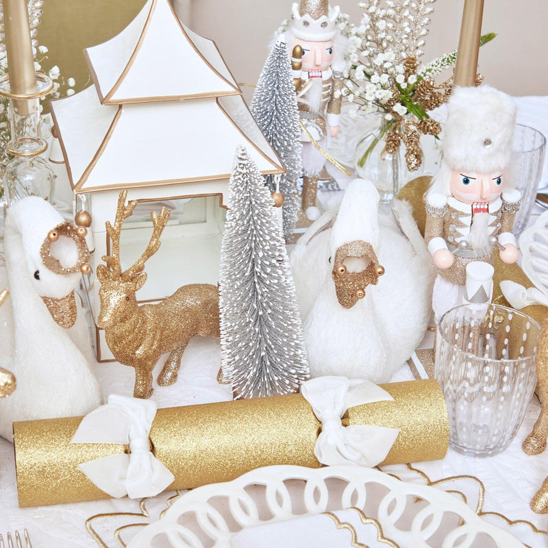 White & Gold Pagoda Lantern - Mrs. Alice