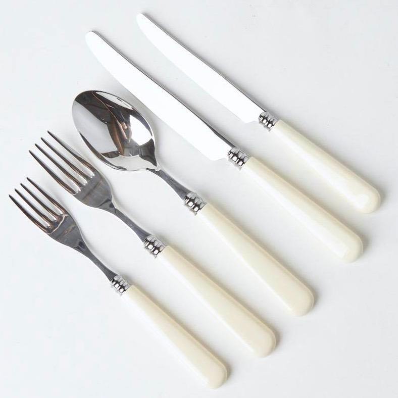 White Ivory Cutlery (5 Piece)
