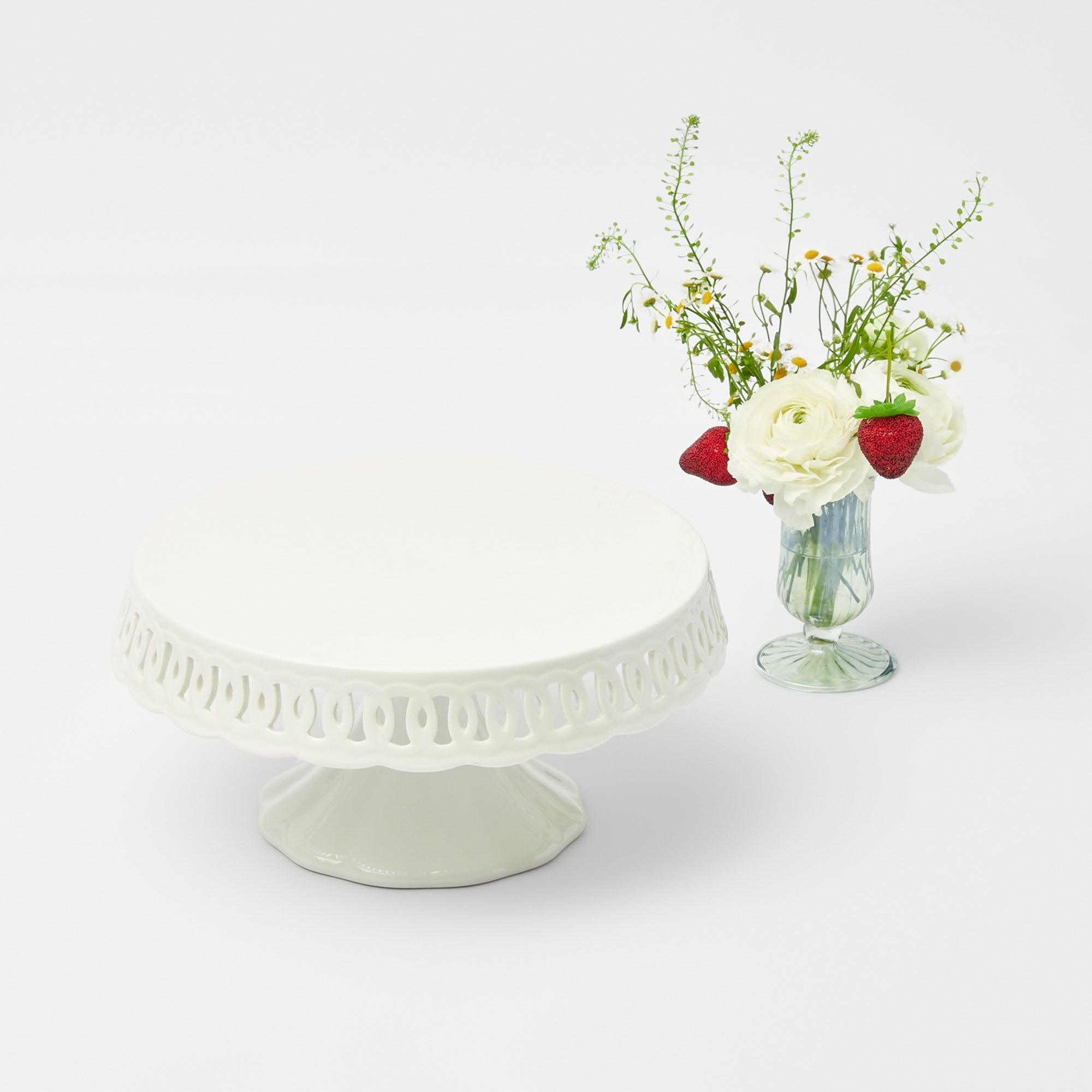 White Lace Cake Stand